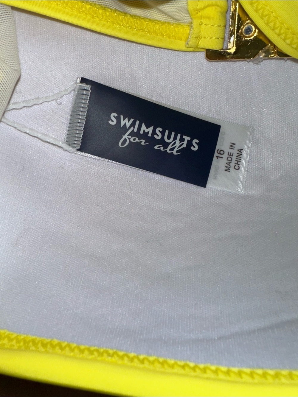Swimsuits for All Valentine pineapple Bandeau Top sz 16 - Picture 7 of 7